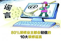 80%杭州裝修業主都會輕信的10大裝修謠言